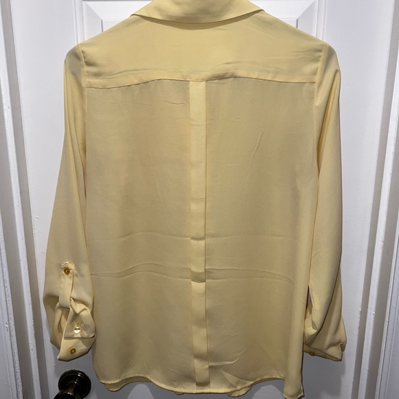 Yellow Button Down Blouse - Picture 2 of 2